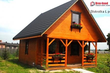 Dom drewniany Stokrotka Ł pow: 26 m2 + Taras 10,56 m2